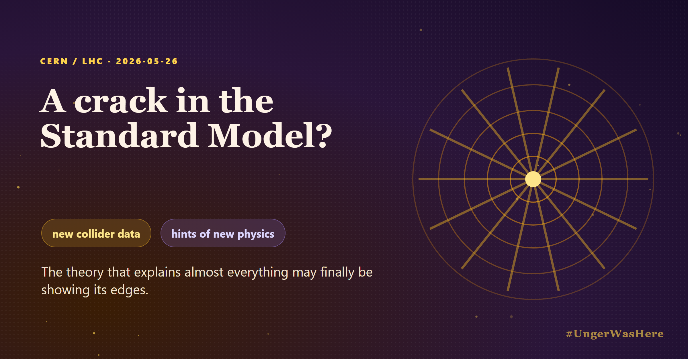 LHC data shows hints of physics beyond the Standard Model