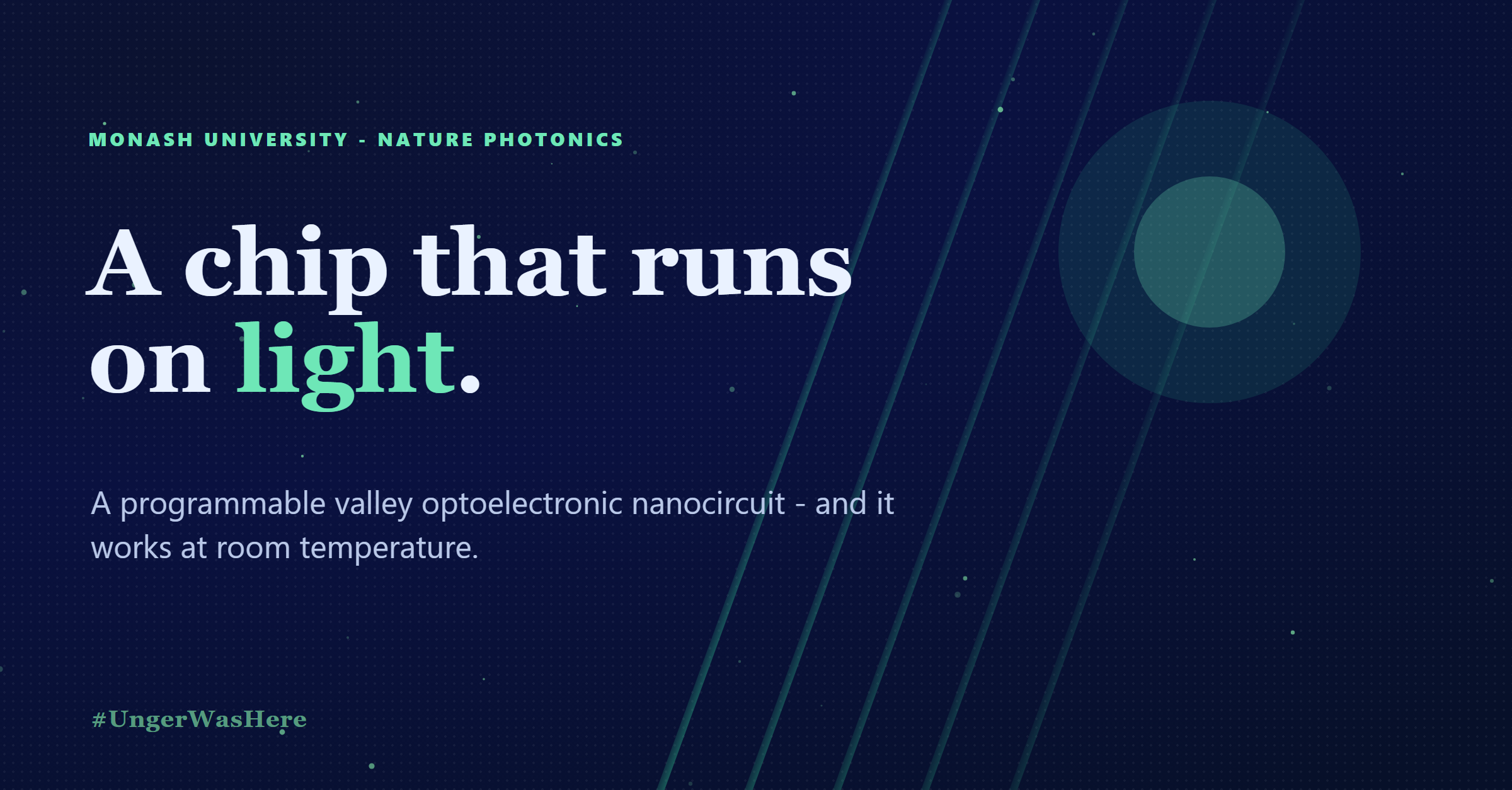 Light-powered chip performs computing using a programmable valley optoelectronic nanocircuit