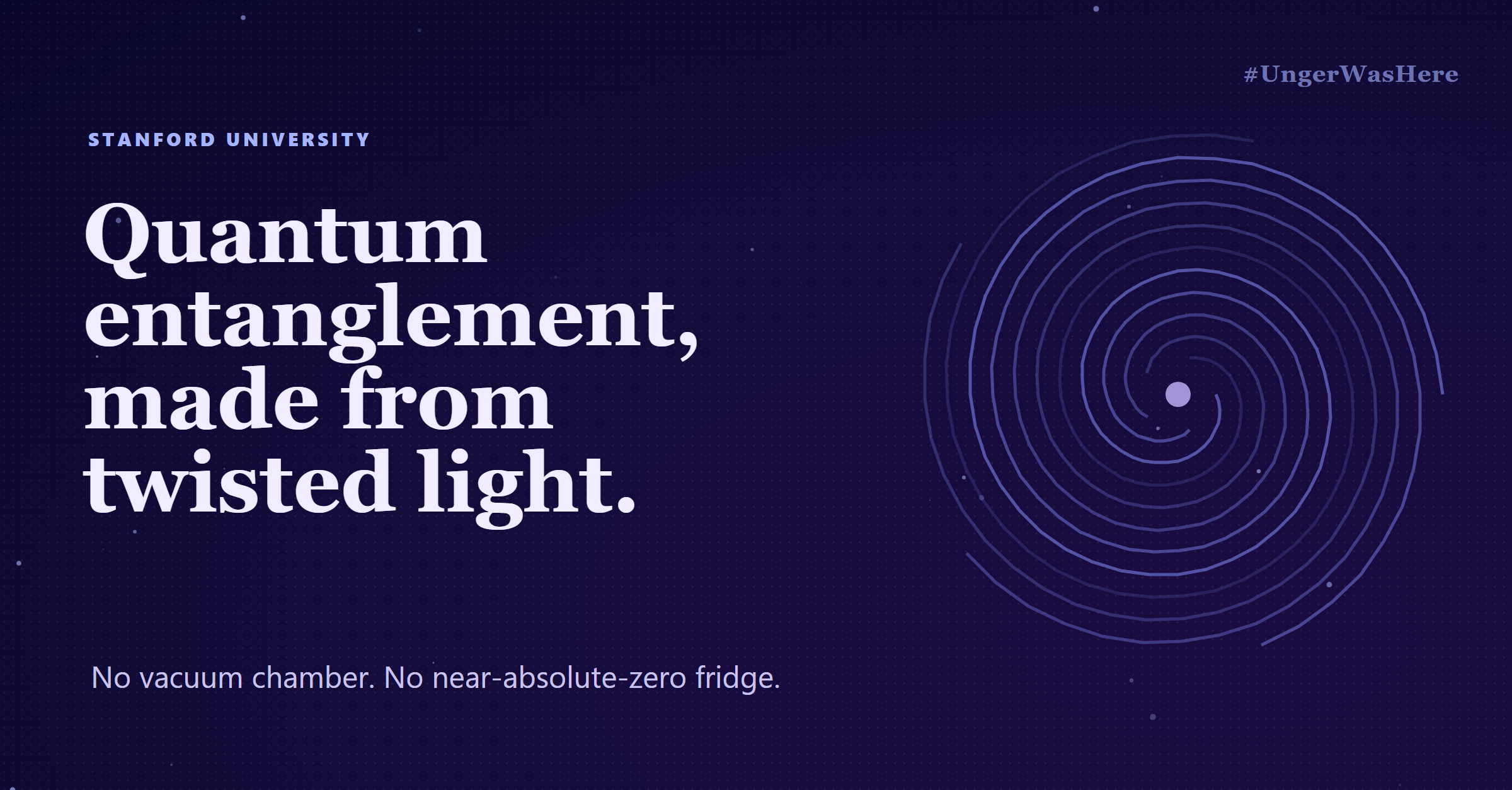 Physicists create quantum entanglement with twisted light at room temperature
