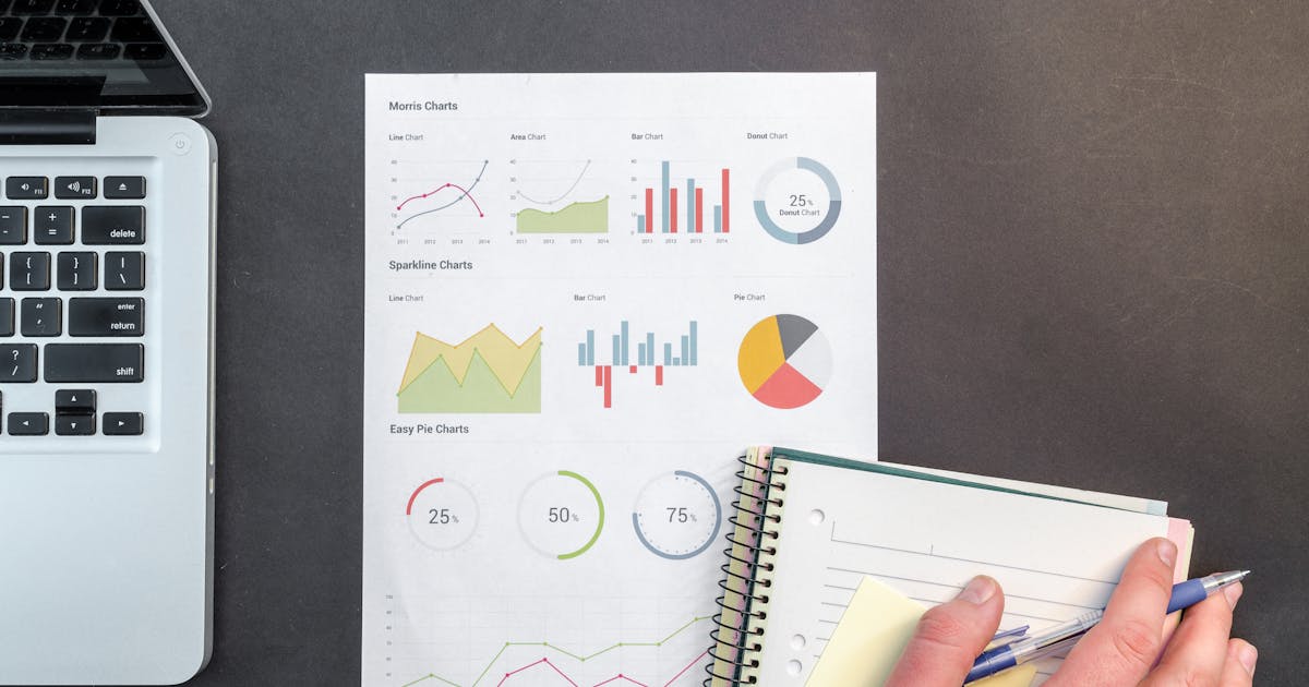 Research dashboard preview with charts and report planning visuals